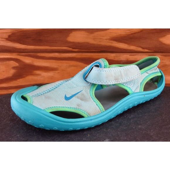Nike ACG Toddler Girls‎ Sz 12 Medium Blue Sandals Fabric - Picture 1 of 7